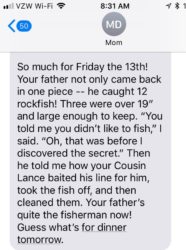Texts From Mother: Fishing Trip Happy Ending